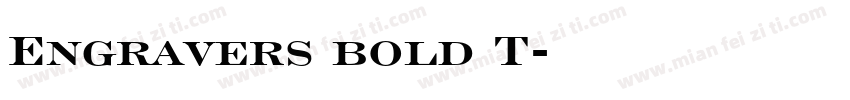 Engravers bold T字体转换